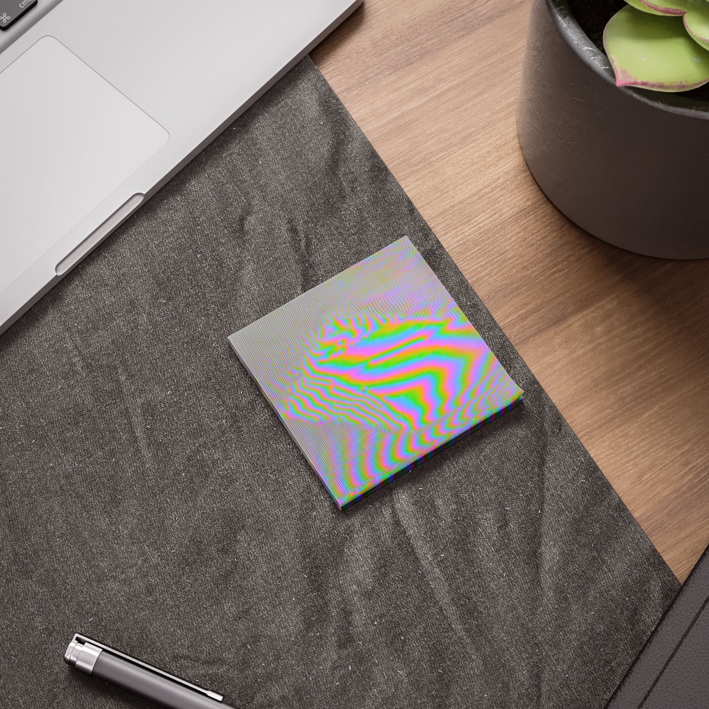 Glitch Rainbow post it Notepads
