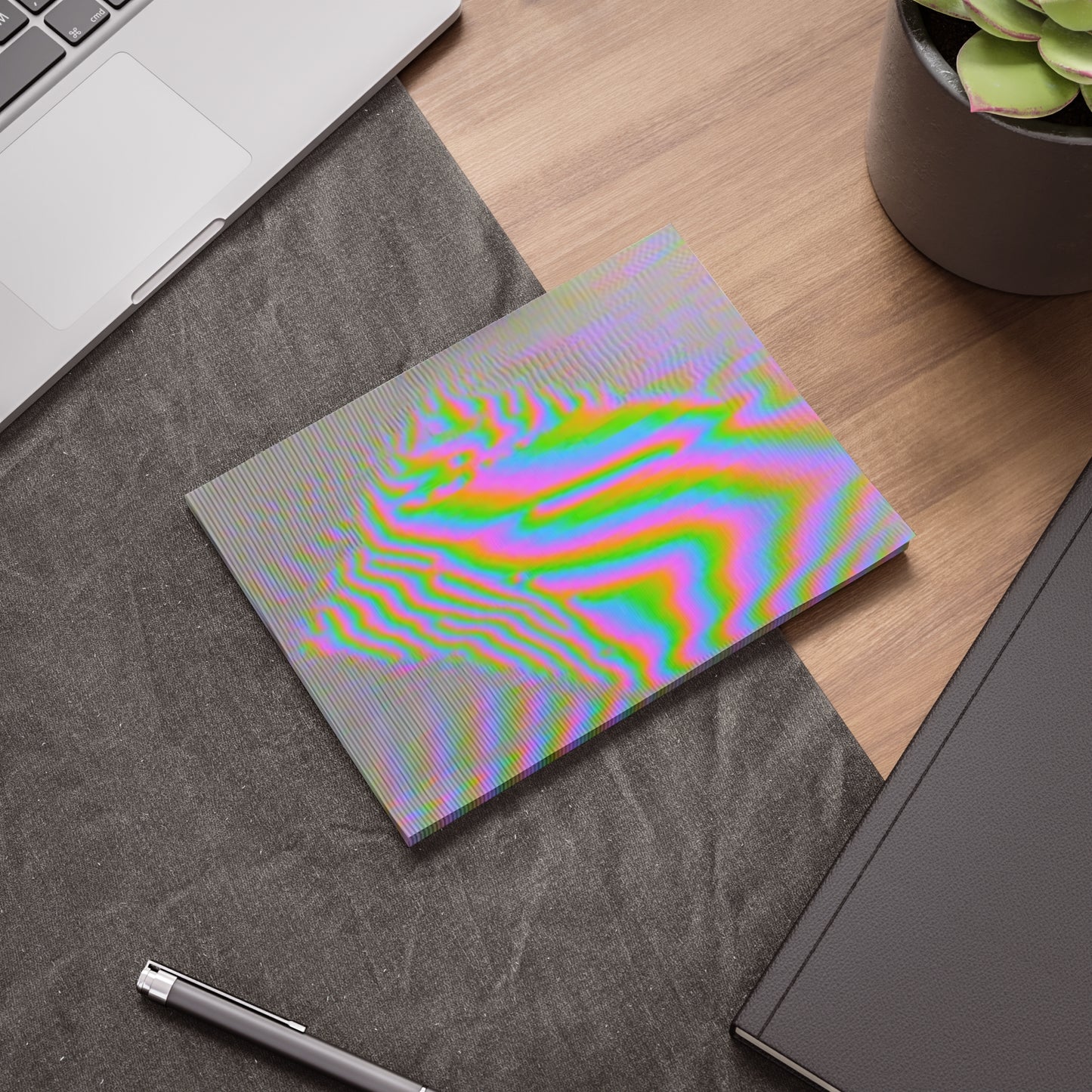Glitch Rainbow post it Notepads