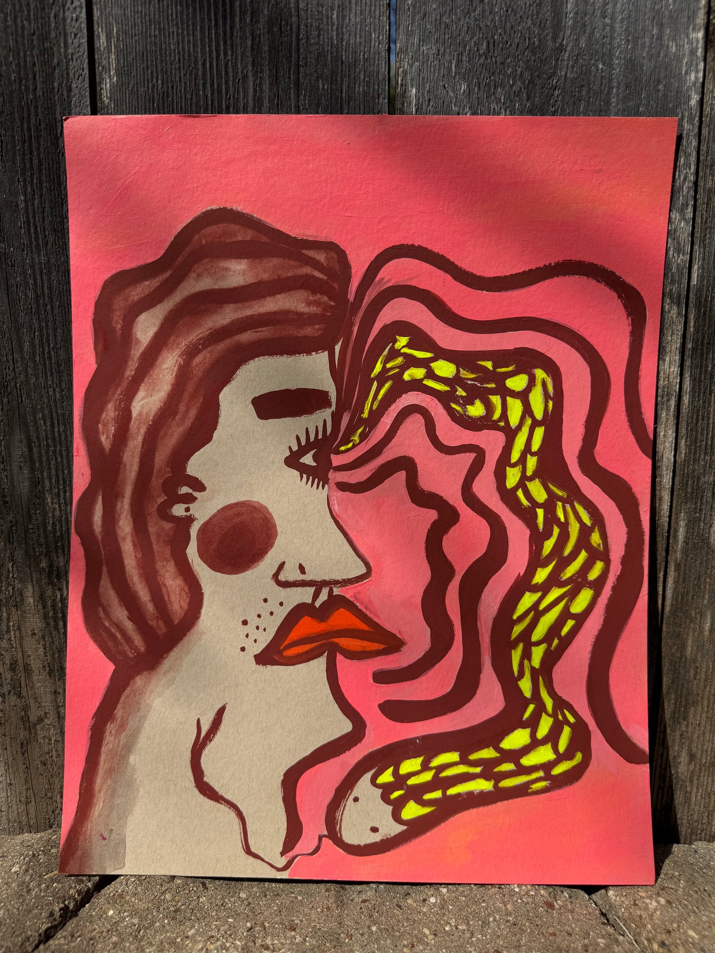 De mis ojos sale una serpiente