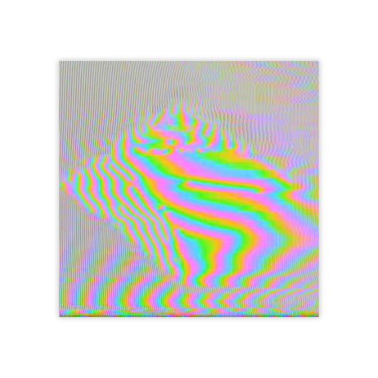 Glitch Rainbow post it Notepads