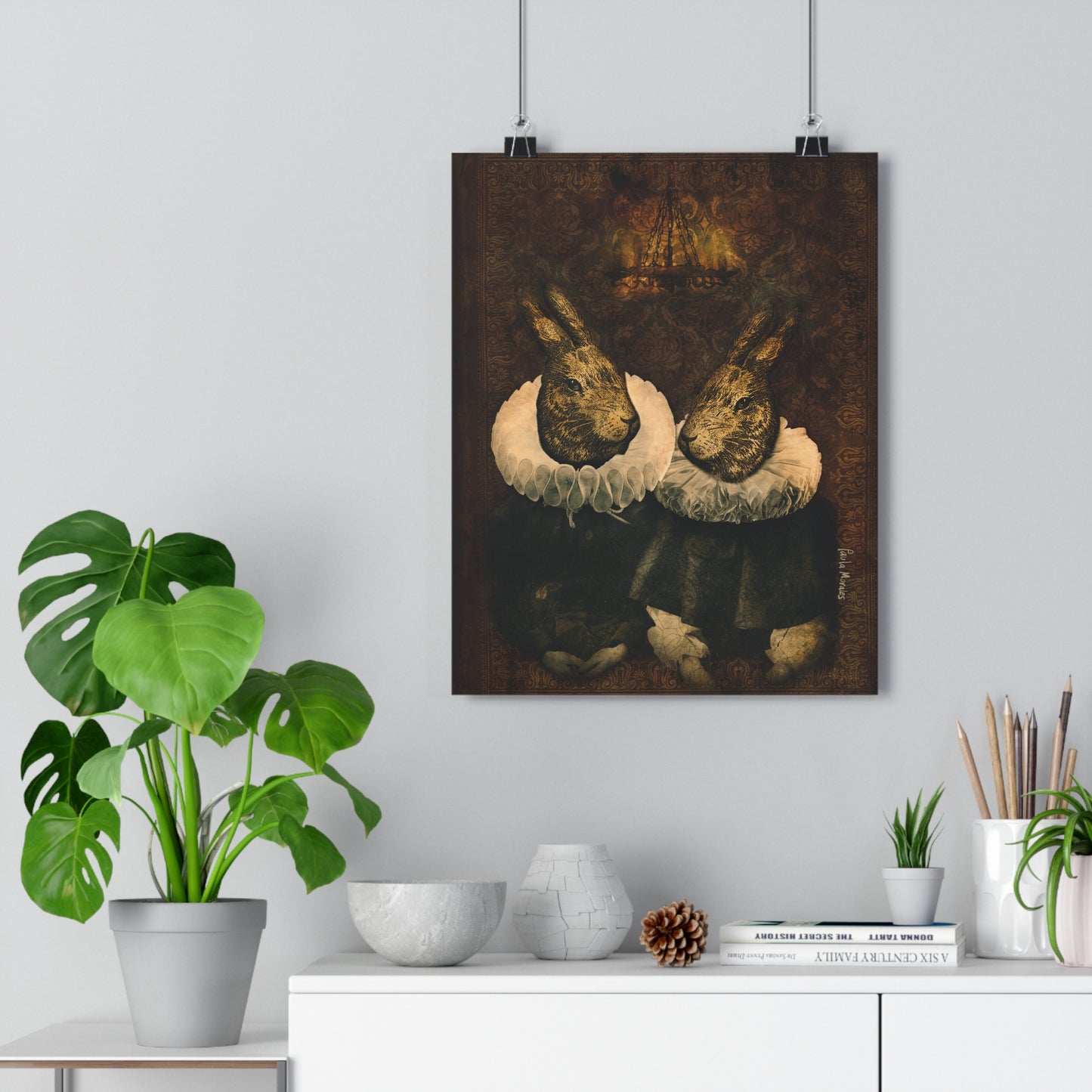 Bunny Heads Giclée Art Print