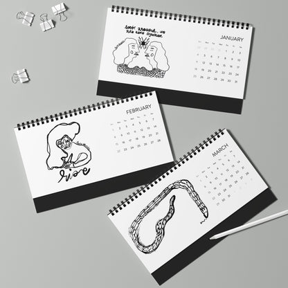 2026 Desktop Calendar Illustrated by Paula Morales