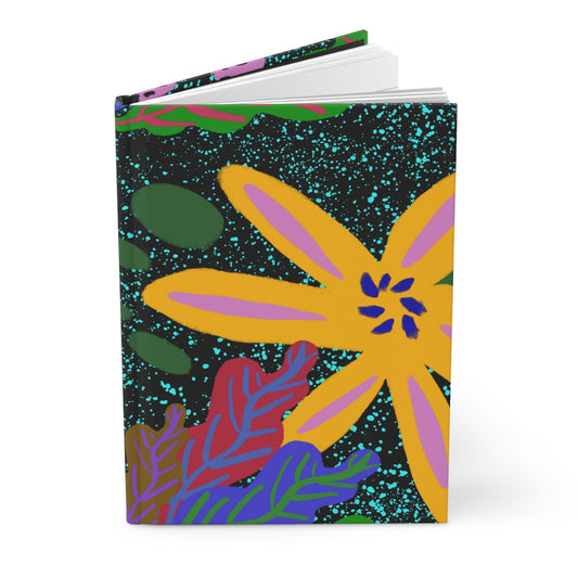 Floral Space Hardcover Journal