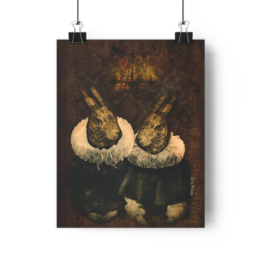 Bunny Heads Giclée Art Print