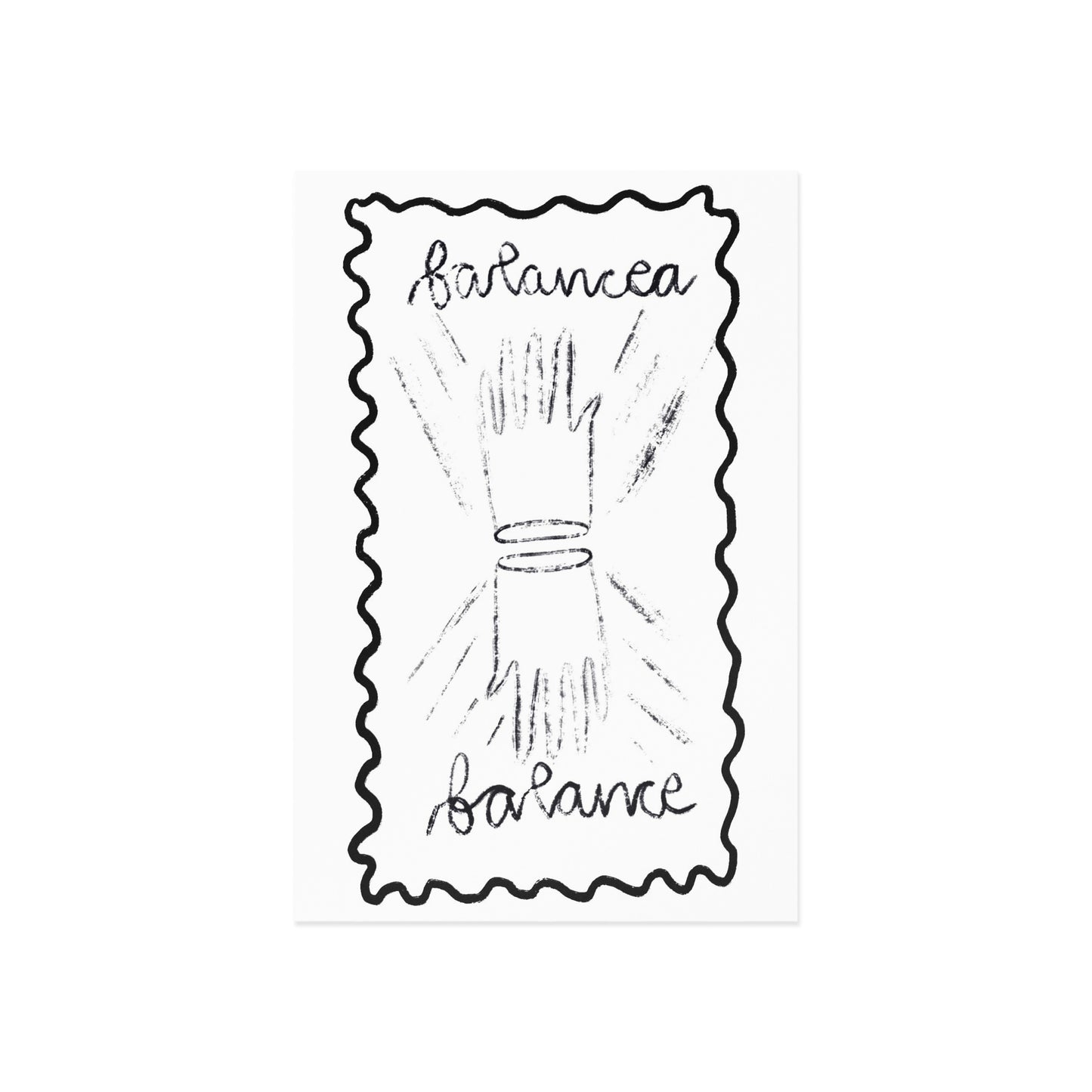 Balancea/Balance Fine Art Postcard