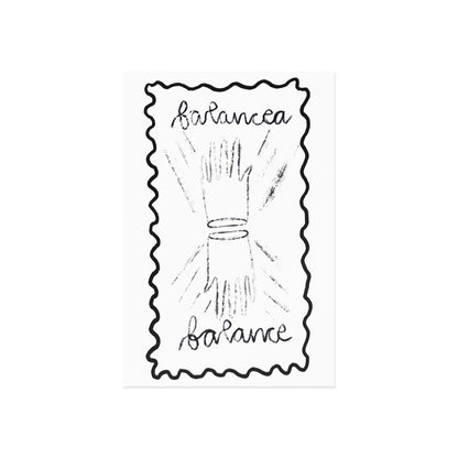 Balancea/Balance Fine Art Postcard