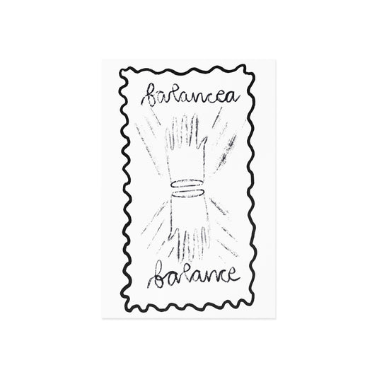 Balancea/Balance Fine Art Postcard
