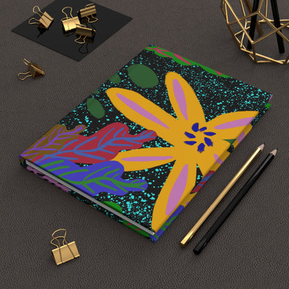 Floral Space Hardcover Journal