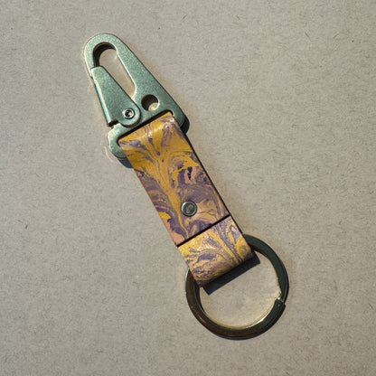 Marbled Leather Key chains