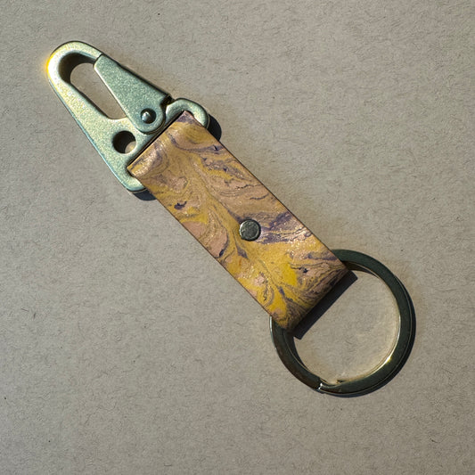 Marbled Leather Key chains