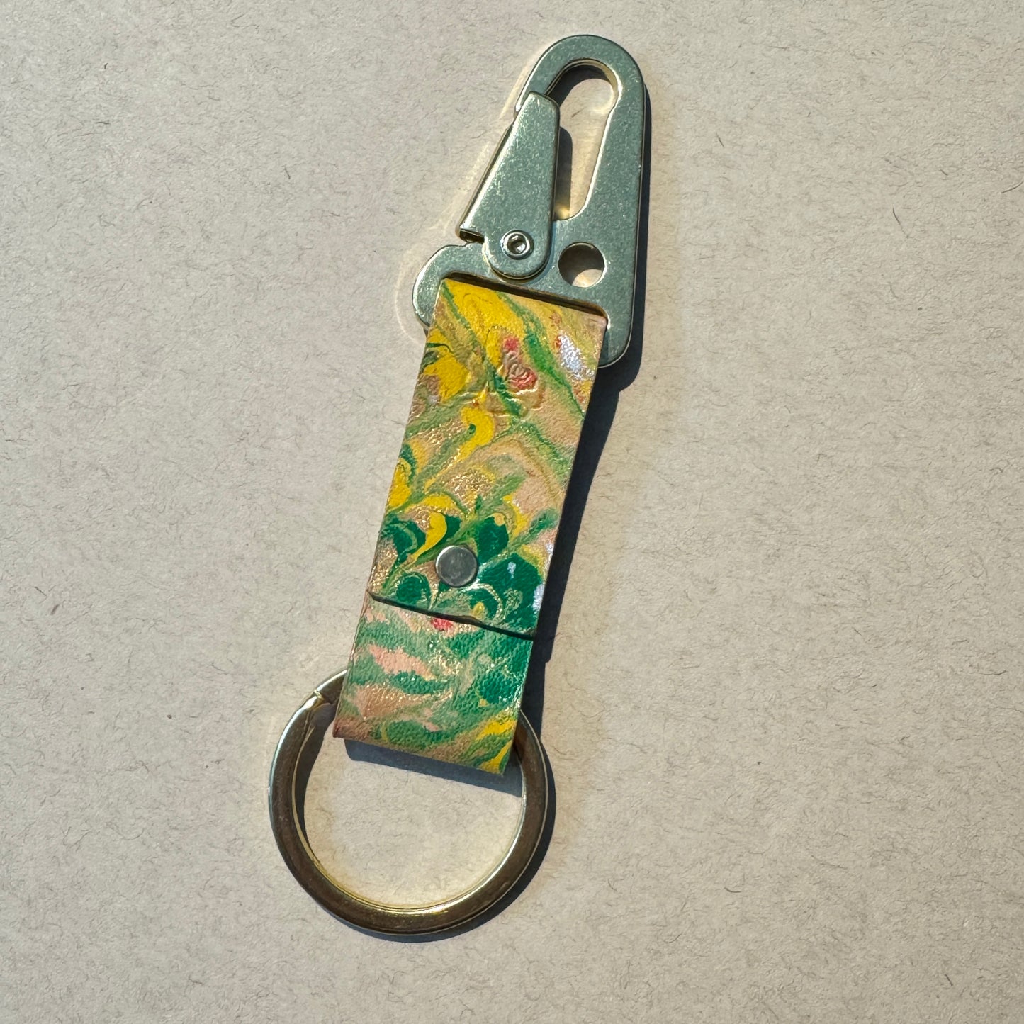 Marbled Leather Key chains