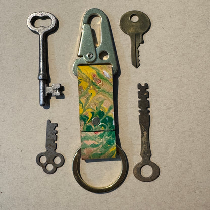 Marbled Leather Key chains