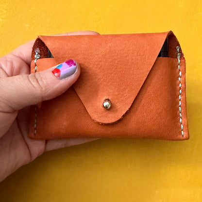 Perfume Pouch for Samples Orange Matte