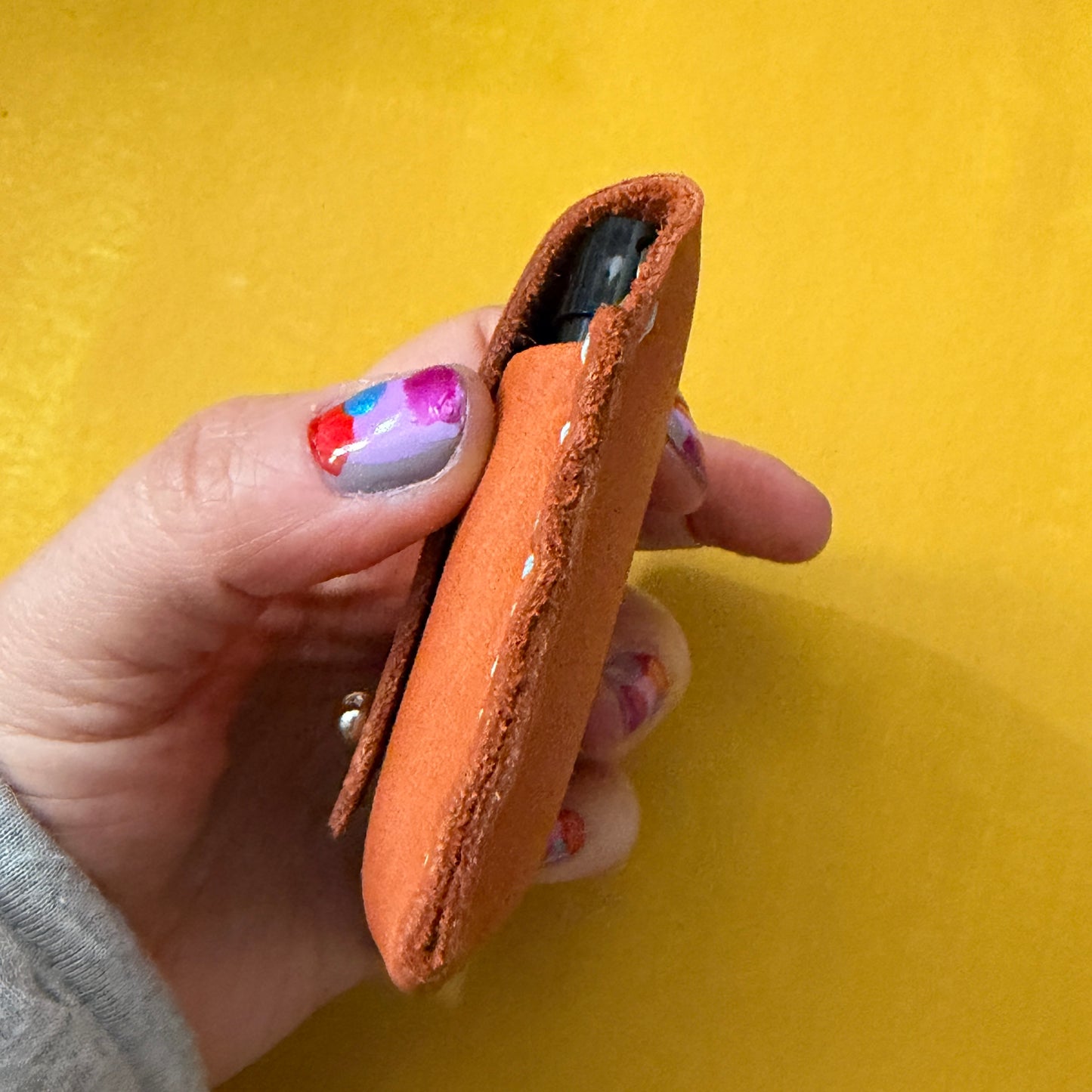 Perfume Pouch for Samples Orange Matte