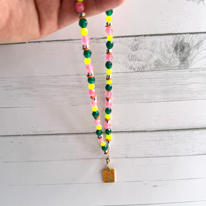 Sun Charm Beaded Necklace