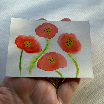 4 Poppies  Collectible
