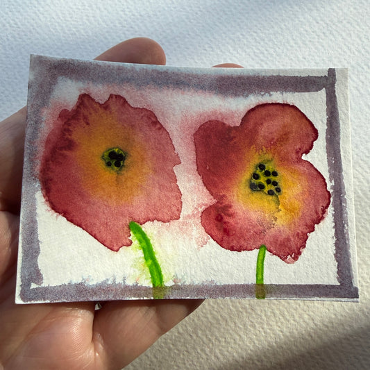 2 Poppies  Collectible