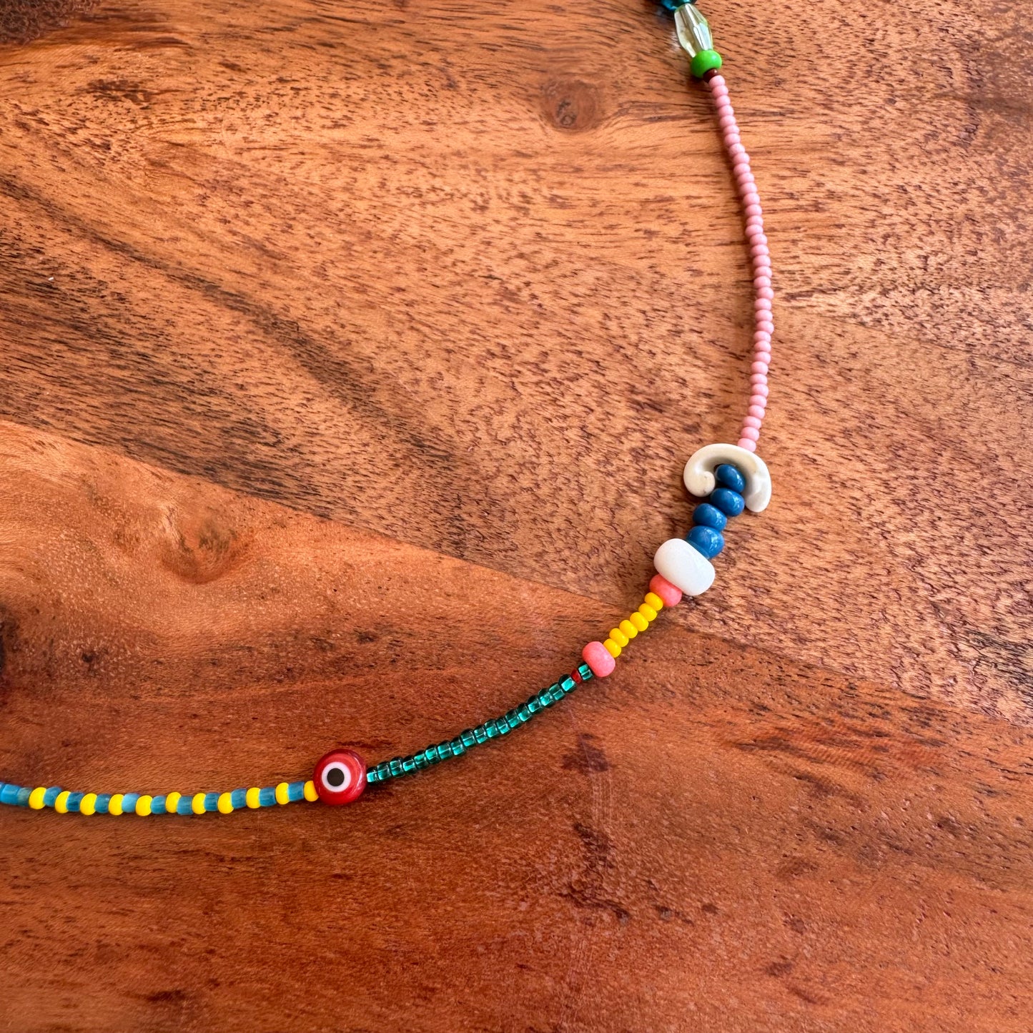 Glass Red Eye Necklace