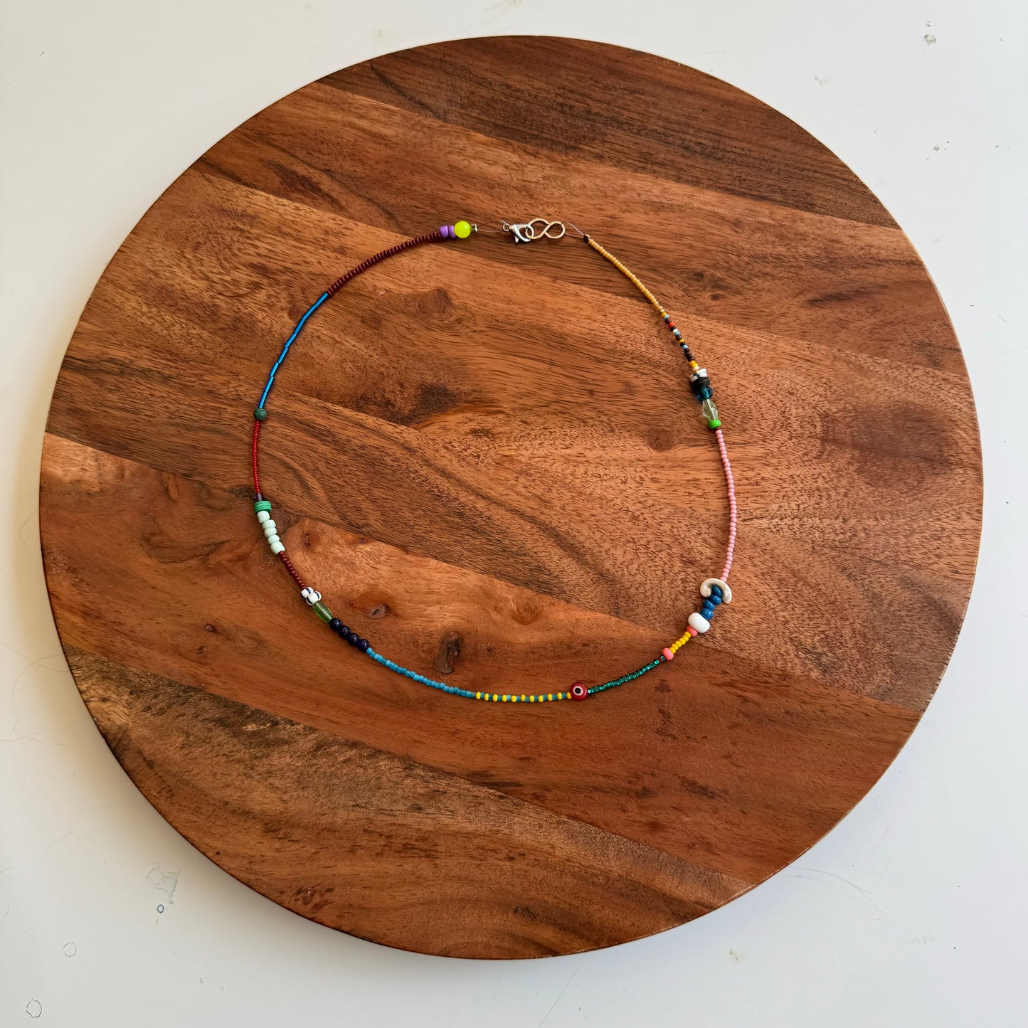 Glass Red Eye Necklace