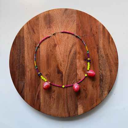 Strawberry Charm Necklace 1