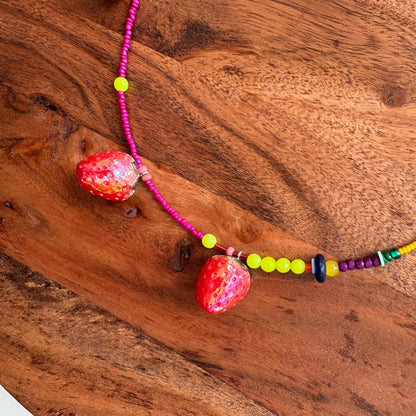 Strawberry Charm Necklace 1