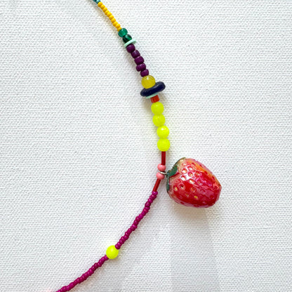 Strawberry Charm Necklace 1