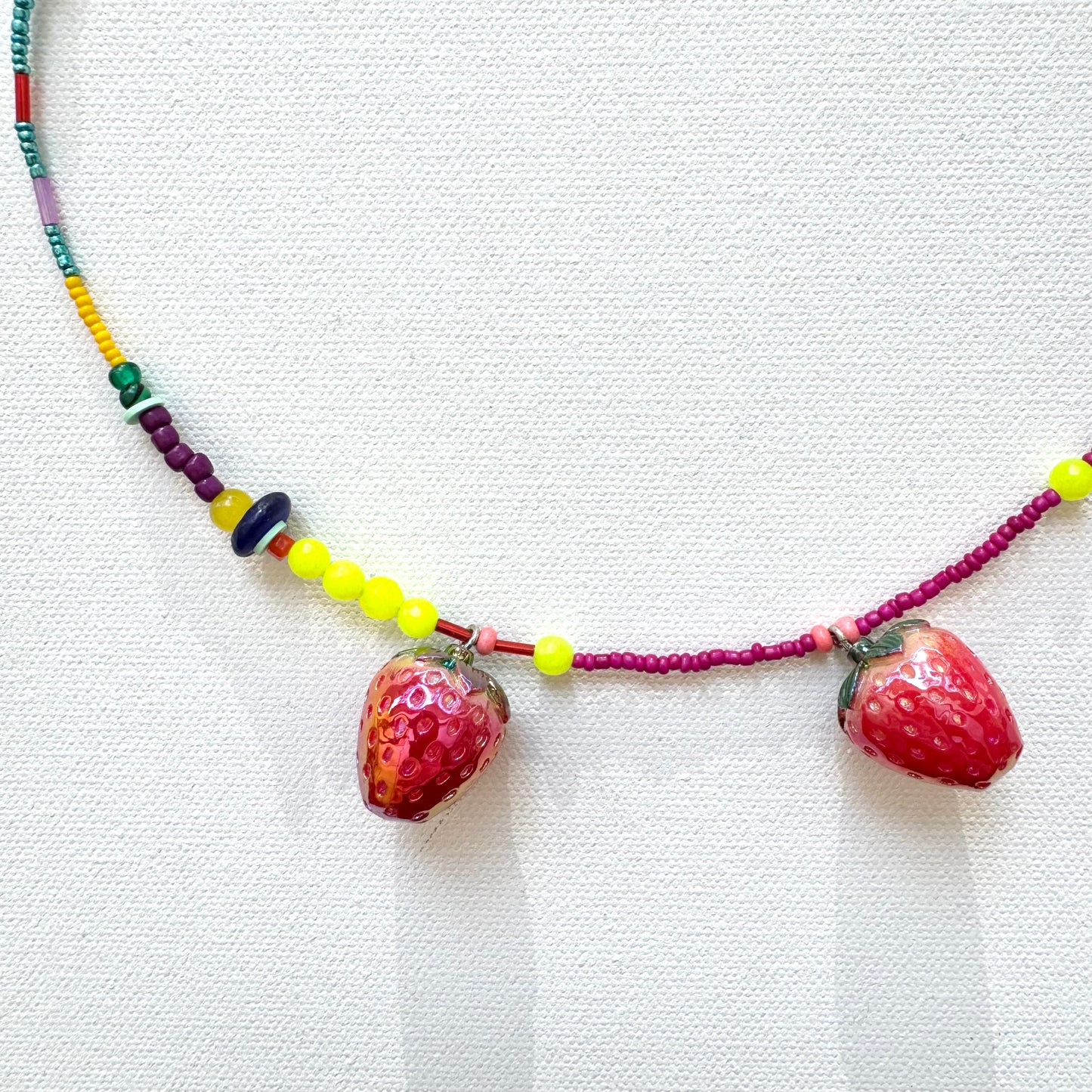 Strawberry Charm Necklace 1