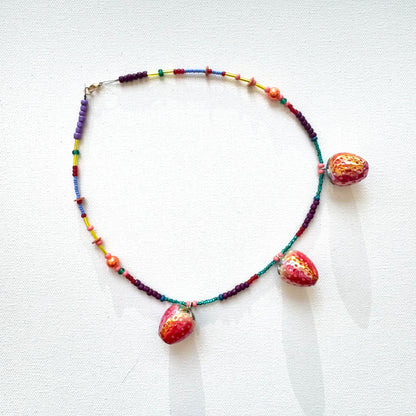 Strawberry Charm Necklace 2