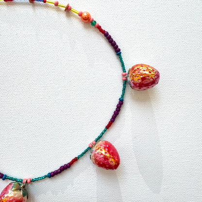 Strawberry Charm Necklace 2