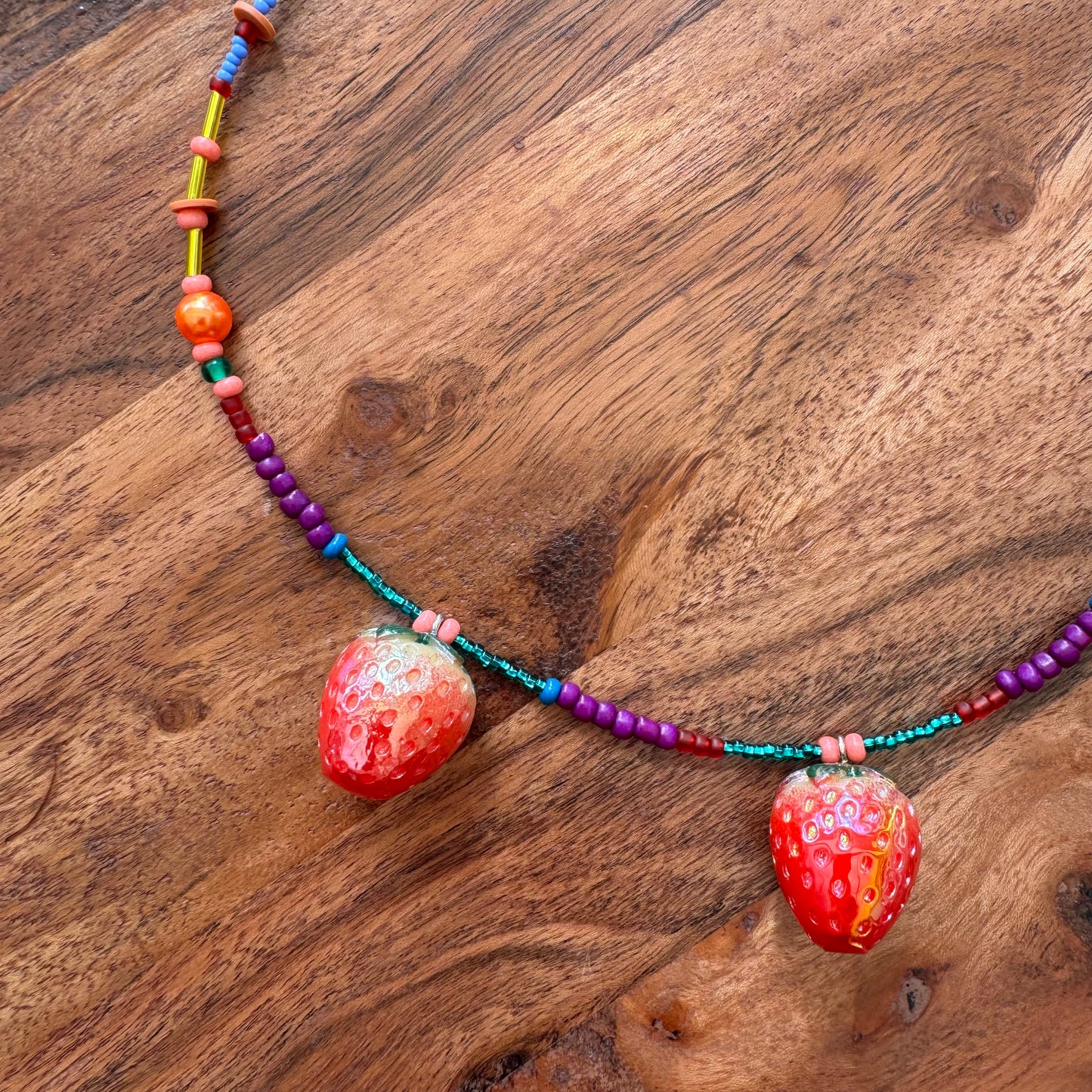 Strawberry Charm Necklace 2