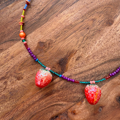 Strawberry Charm Necklace 2